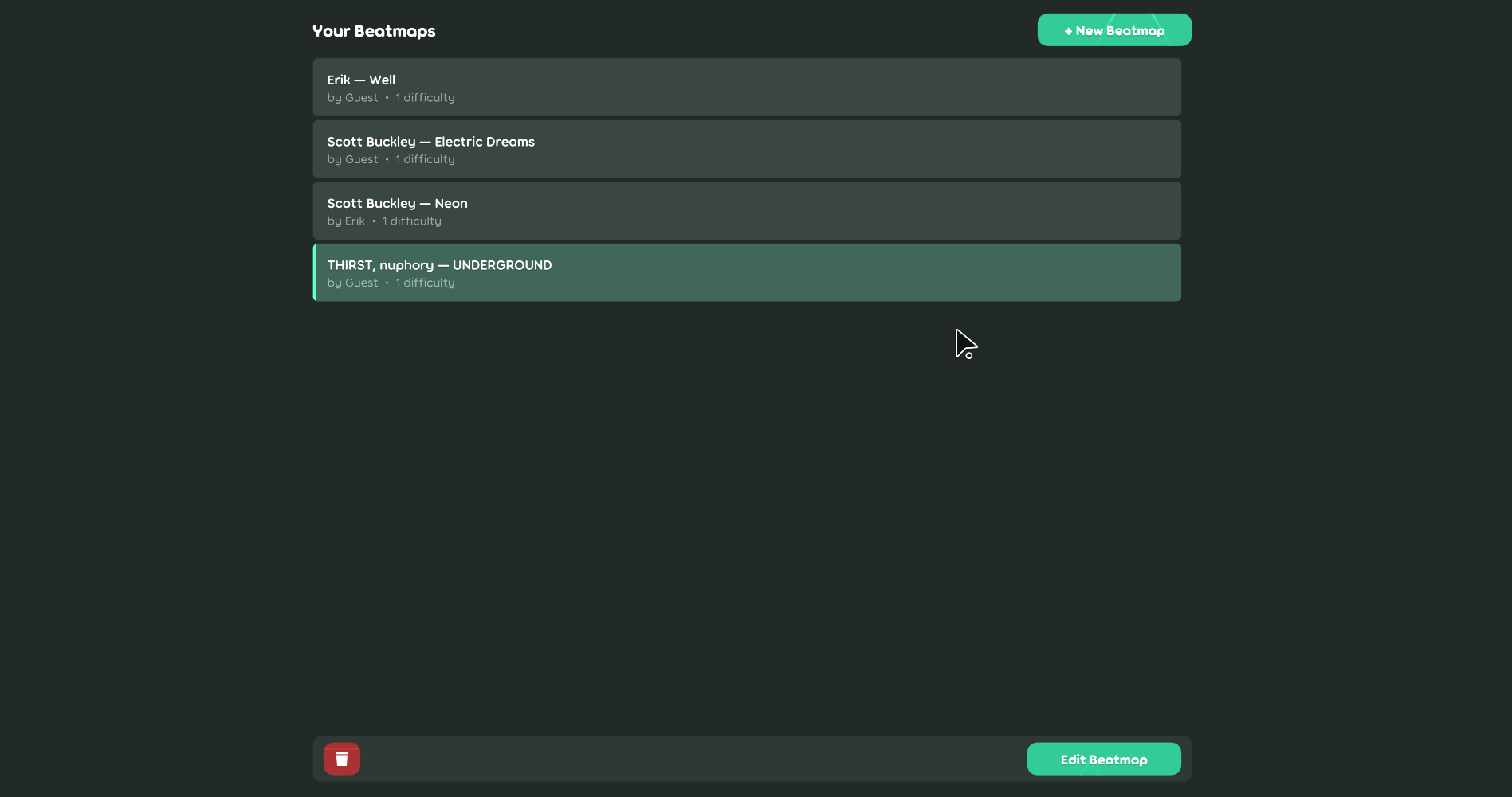 Starting Screen